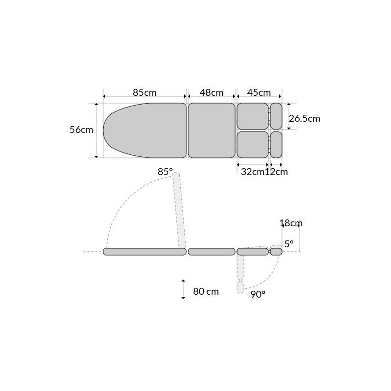 Miza/stol za podiatrijo SF-1030-B-POD