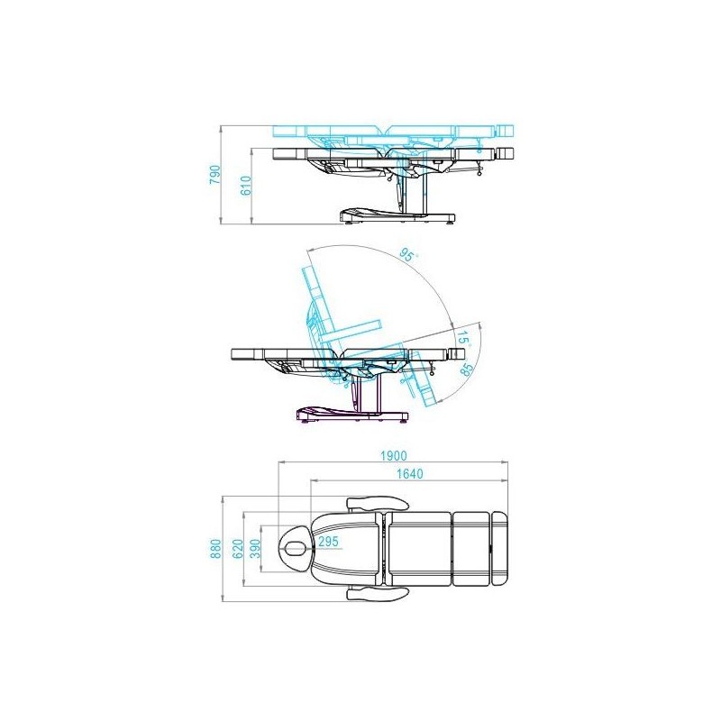  KOZMETIČNI ELEKTRIČNI STOL AS109096