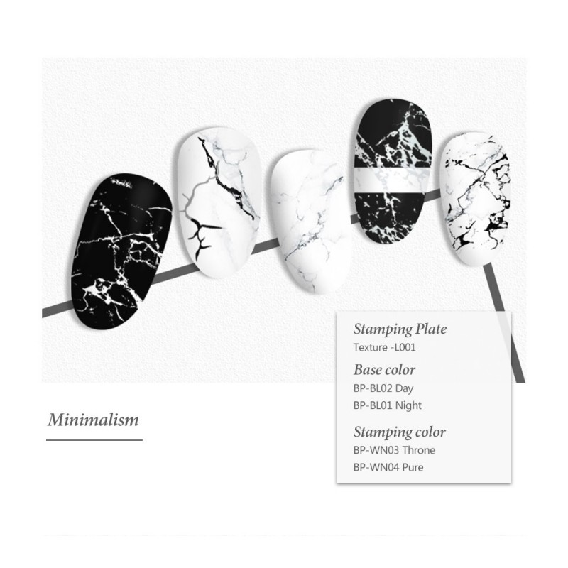 Born Pretty Nagelplatte - Texture 46961