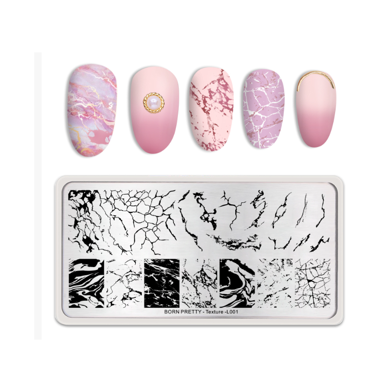 Born Pretty Nagelplatte - Texture 46961