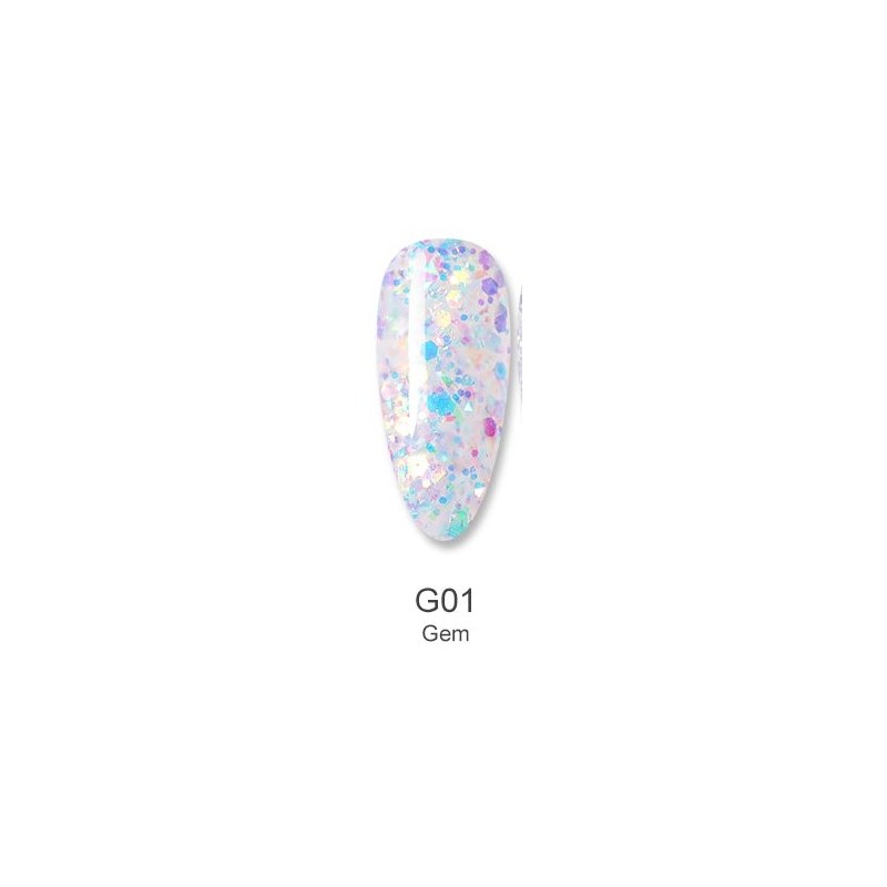 BORN PRETTY BP-G01 Aufbau Polygel mit Glitzer 51116-1​