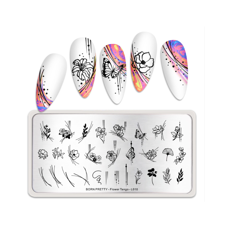 Born Pretty Platte - Flower Tango 52346