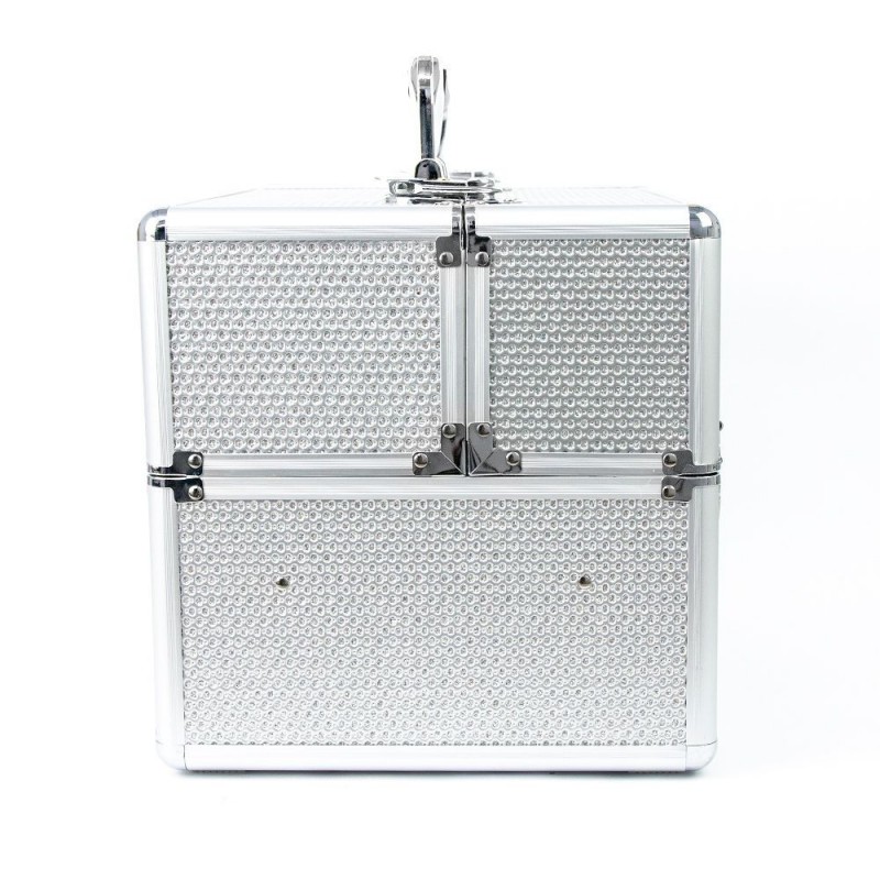 Kozmetični kovček Beli - kristali