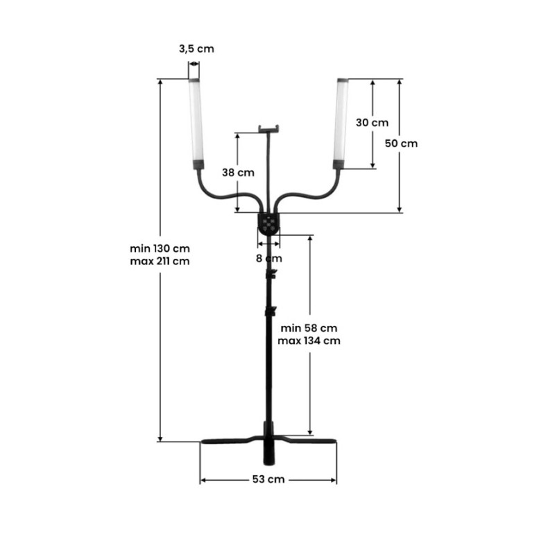 LED svetilka - kozmetična luč AS6603