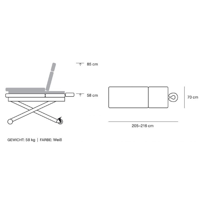 Wellness Spa-Tisch Santa Cruz M2210A