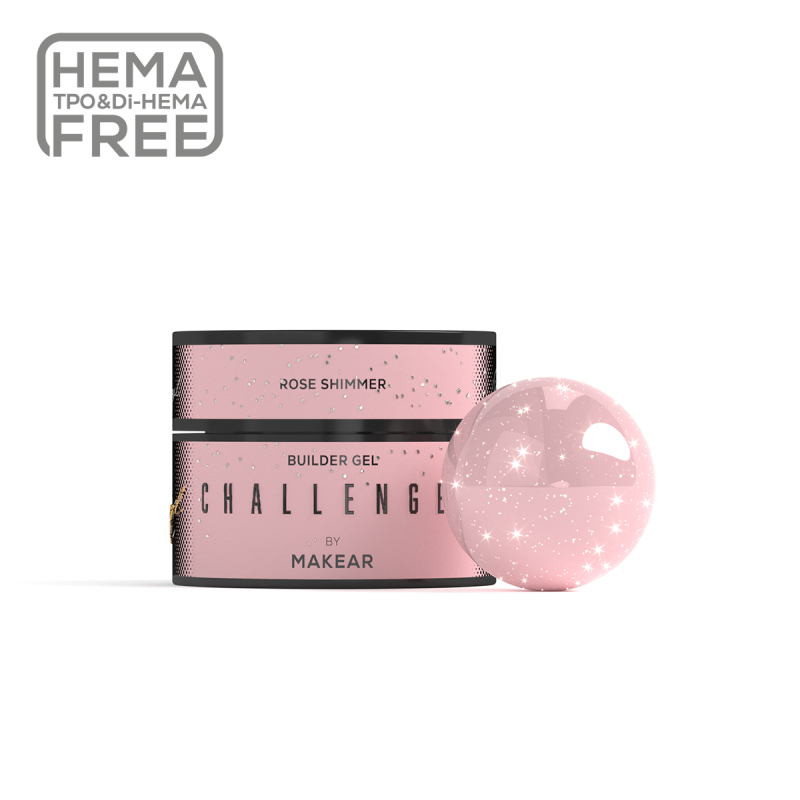 Challengel Builder Gel Shimmer Rose HG14