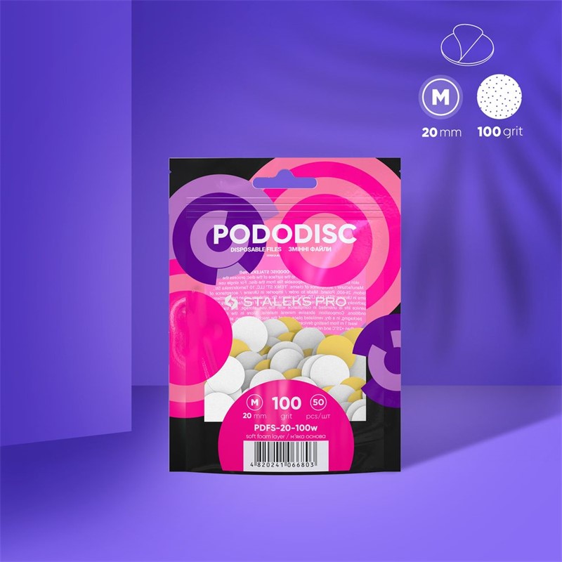 Staleks Pro Expert bijeli zamjenski brusni papir za Pododisc M PDFS-20
