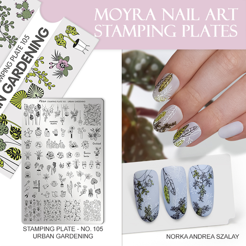Moyra Stamping Plate URBAN GARDENING Nr.105