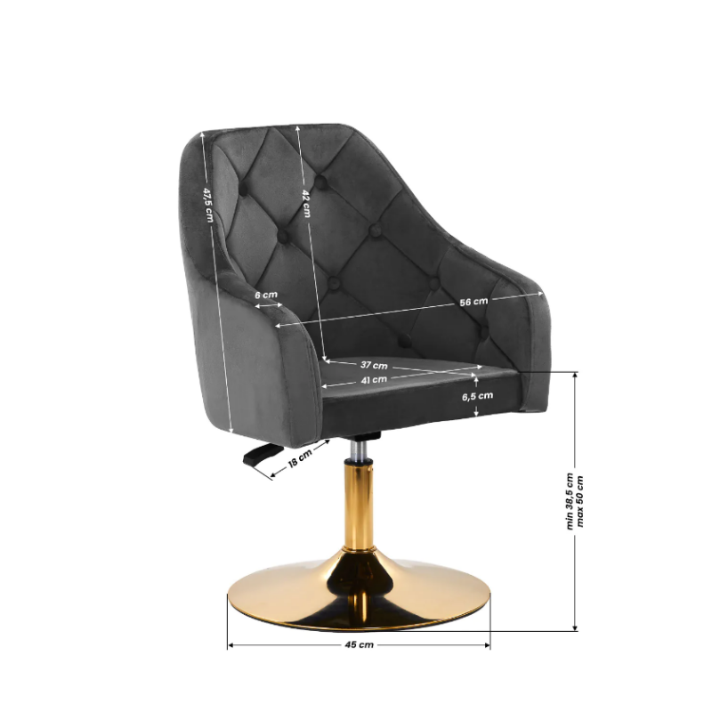 Kozmetični vrtljiv stol Rico AS8153