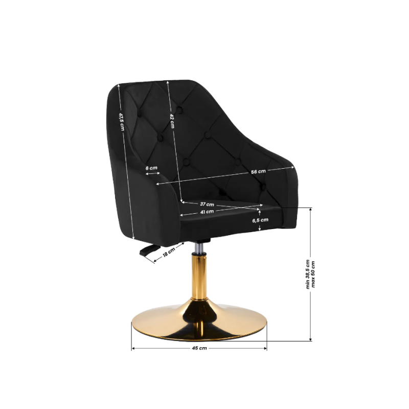 Kozmetični vrtljiv stol Rico AS8153