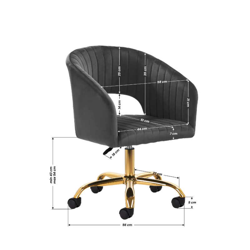 Kozmetični vtrljiv stol Rico AS8139