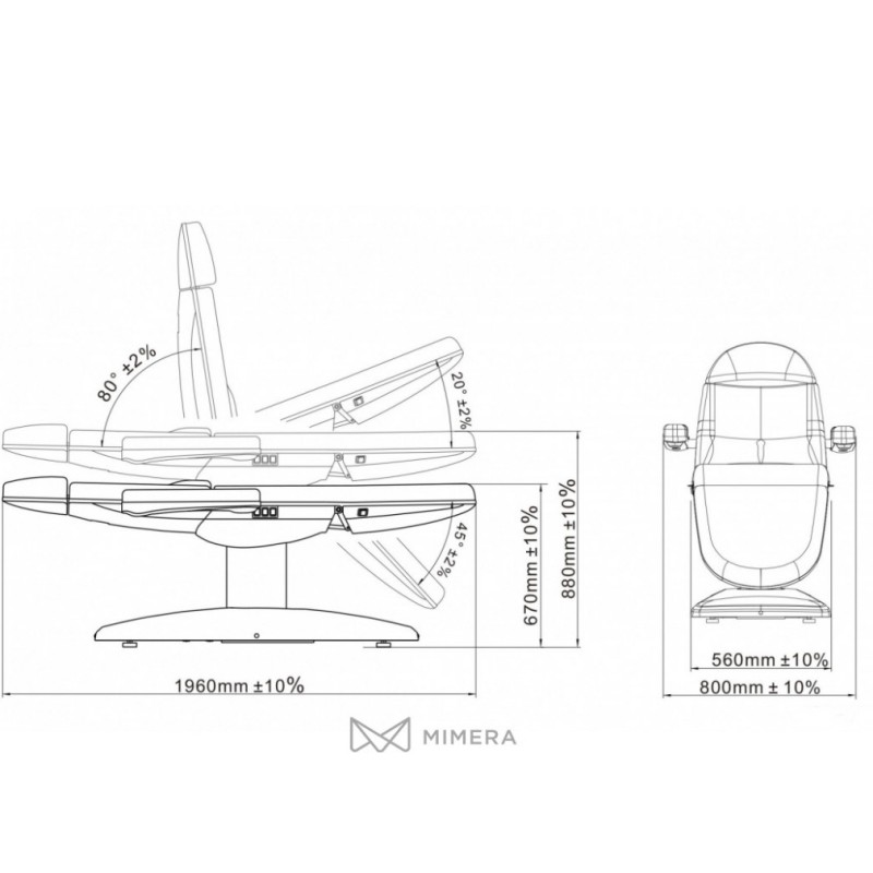 Električni kozmetični stol ROCO E4
