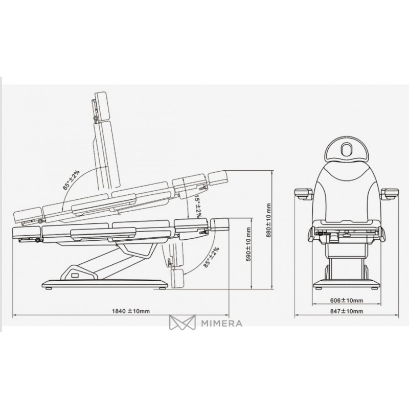Električni kozmetični stol LEVI E3