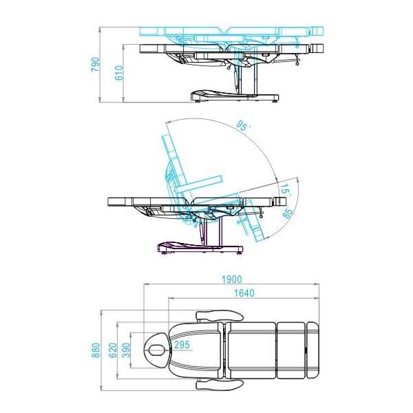  KOZMETIČNI ELEKTRIČNI STOL AS109096