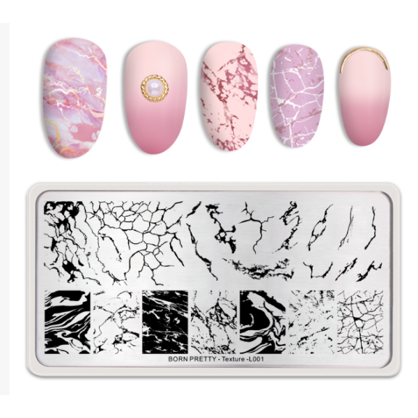 Born Pretty Nagelplatte - Texture 46961