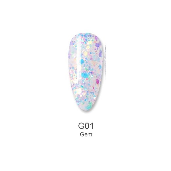 BORN PRETTY BP-G01 Aufbau Polygel mit Glitzer 51116-1​