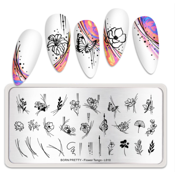 Born Pretty Platte - Flower Tango 52346