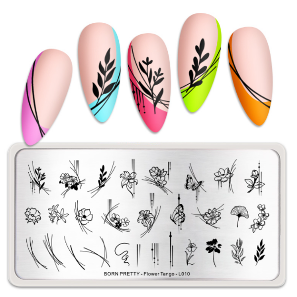 Born Pretty Platte - Flower Tango 52346