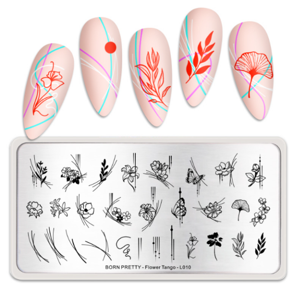 Born Pretty Platte - Flower Tango 52346