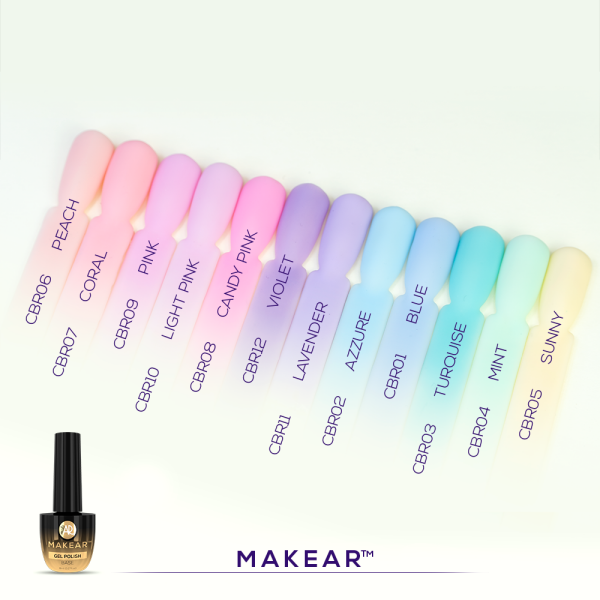 Makear COLOR RUBBER BASE - CORAL
