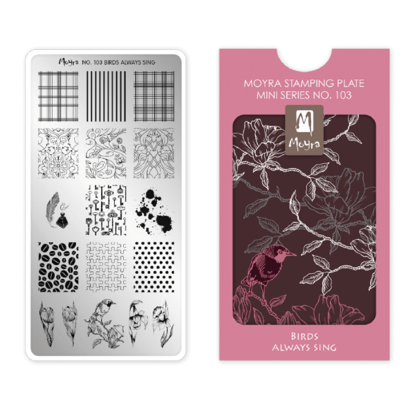 Moyra MINI Platte Birds always sing Nr.103