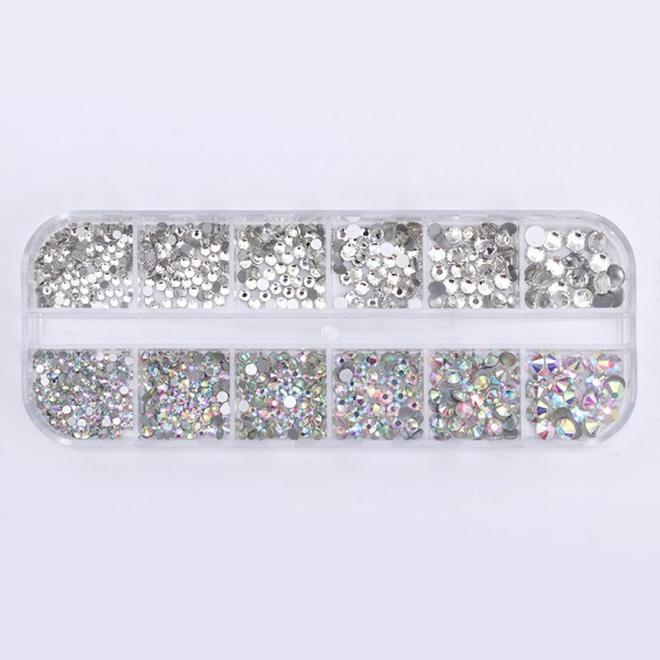 MIX SILBERFARBENE KRISTALLE 41994