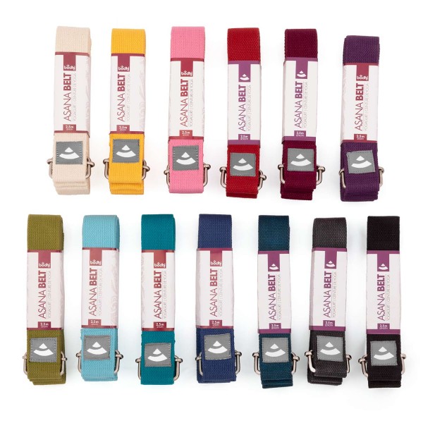 Yogagurt ASANA BELT mit praktischer Metallgleiterschnalle