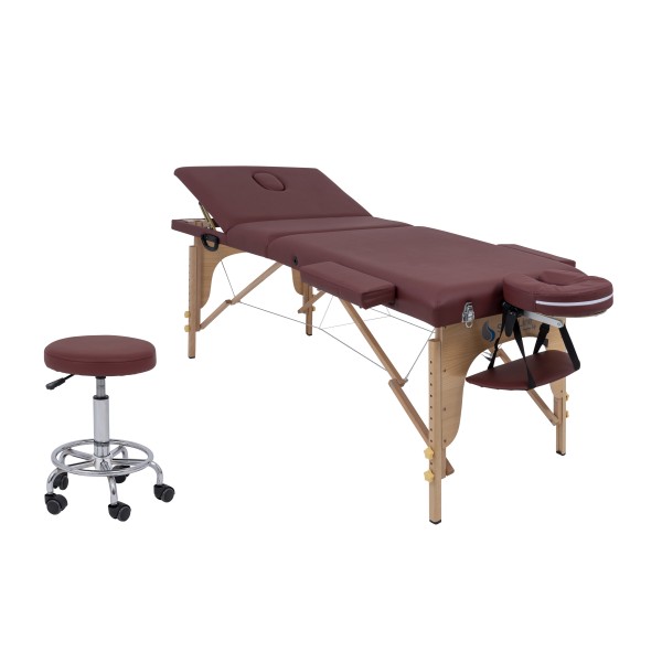 Prenosna masažna miza Aurora s stolom