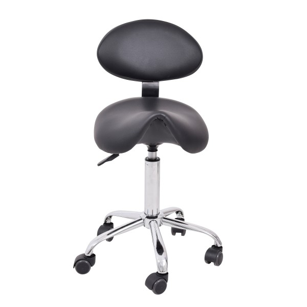 Arbeitsstuhl Jockey mit Rückenlehne -160