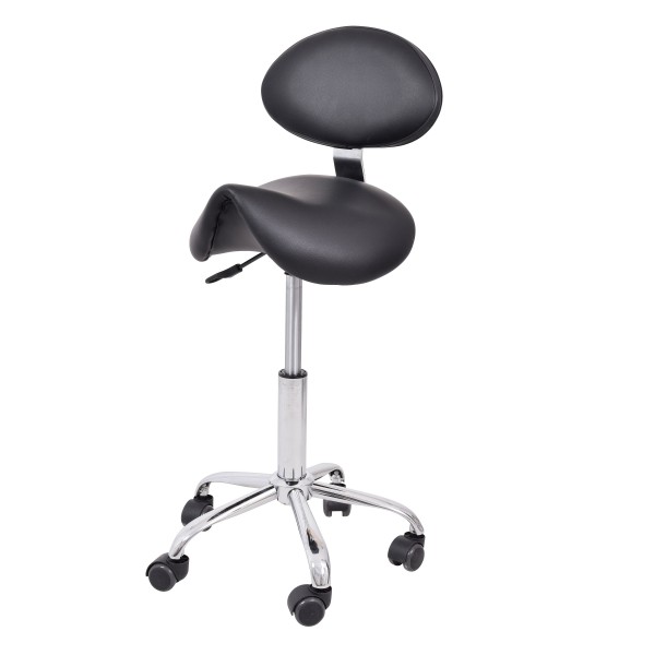 Arbeitsstuhl Jockey mit Rückenlehne -160