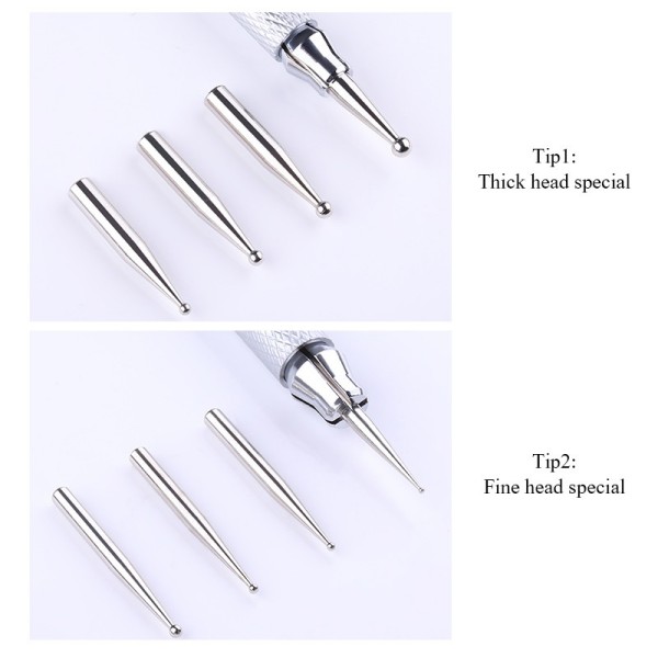 Manikürpunkt mit Aufsätzen - Born Pretty- 47626