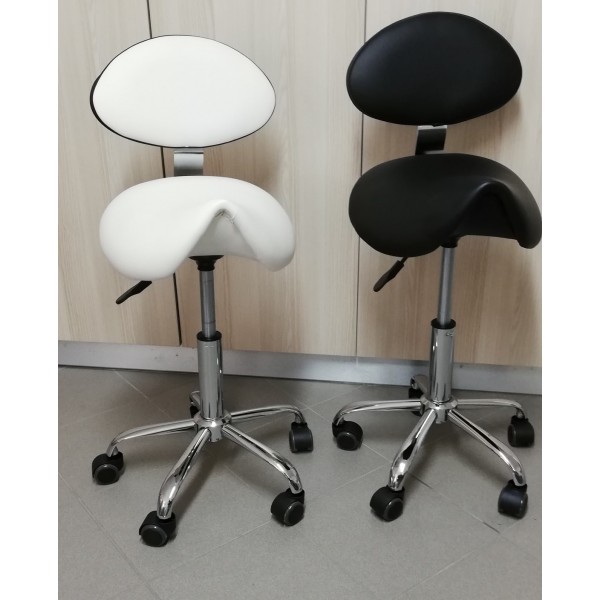 Arbeitsstuhl Jockey mit Rückenlehne -160