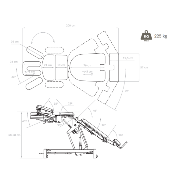 Električna terapevtska miza Atsu 