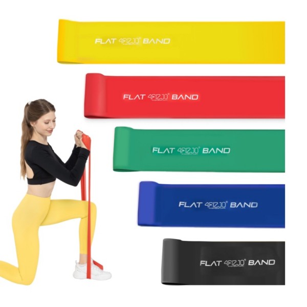 Komplet 5 rehabilitacijskih trakov FLAT BAND FIZJO