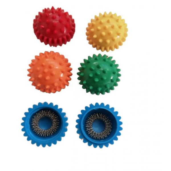 Masažna kroglica + 2 prstana