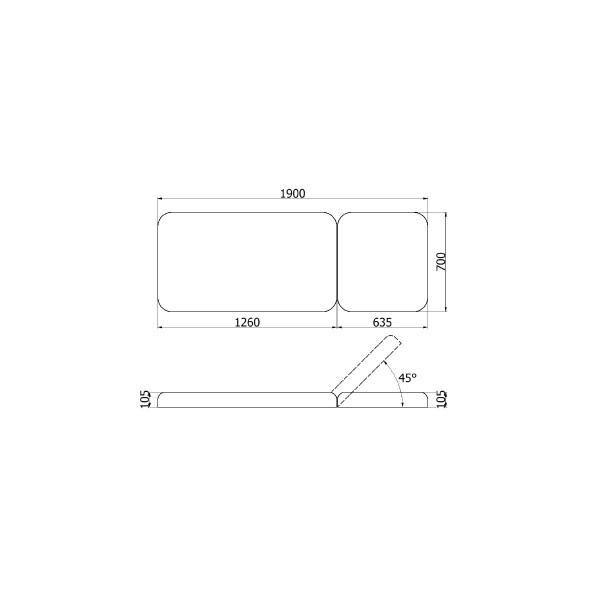 Masažna lesena miza Gaia II