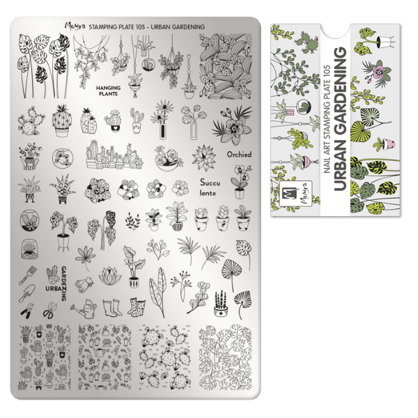 Moyra Stamping Plate URBAN GARDENING Nr.105