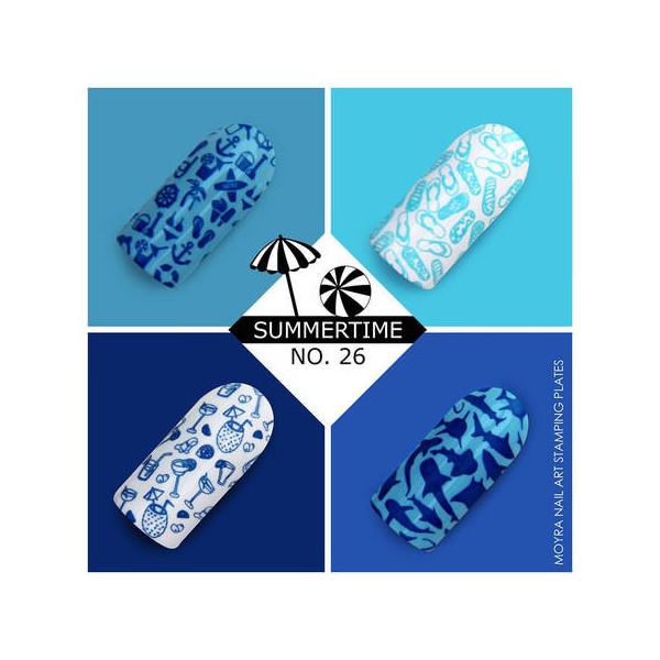 Moyra Stempelplatte SUMMERTIME Nr.26