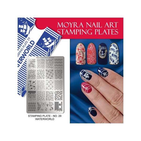 Moyra Stempelplatte WATERWORLD Nr.29