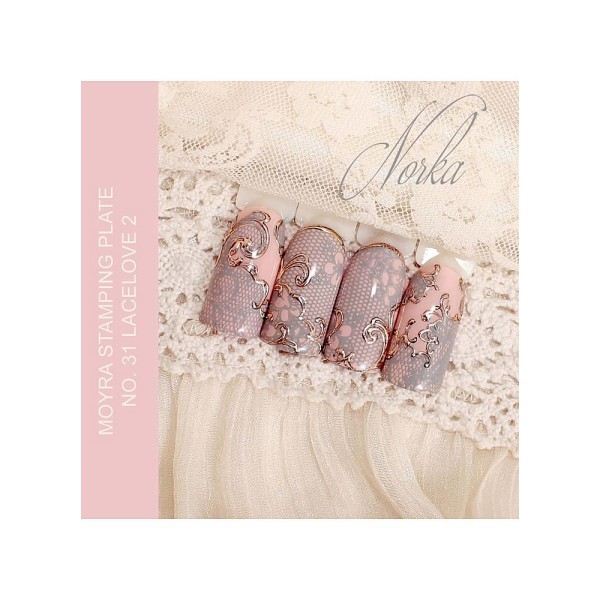 Moyra Stempelplatte LACELOVE 2 Nr.31