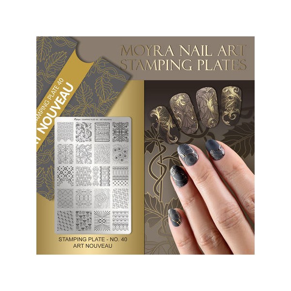 Moyra Stamping Plate ART NOUVEAU Nr.40