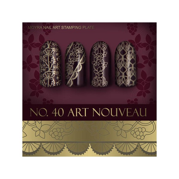 Moyra Stamping Plate ART NOUVEAU Nr.40