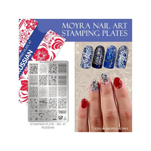 Moyra Stamping-Platte RUSSIAN Nr.47