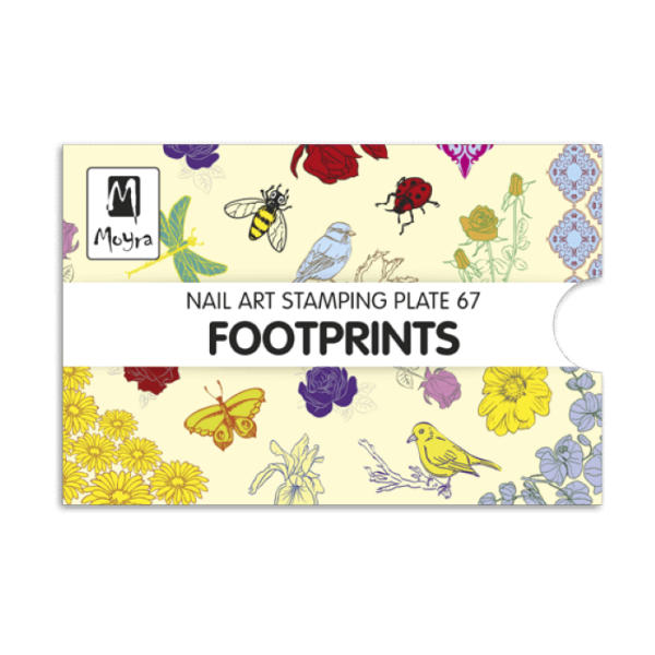 Moyra Stamping Plate FOOTPRINTS Nr.67