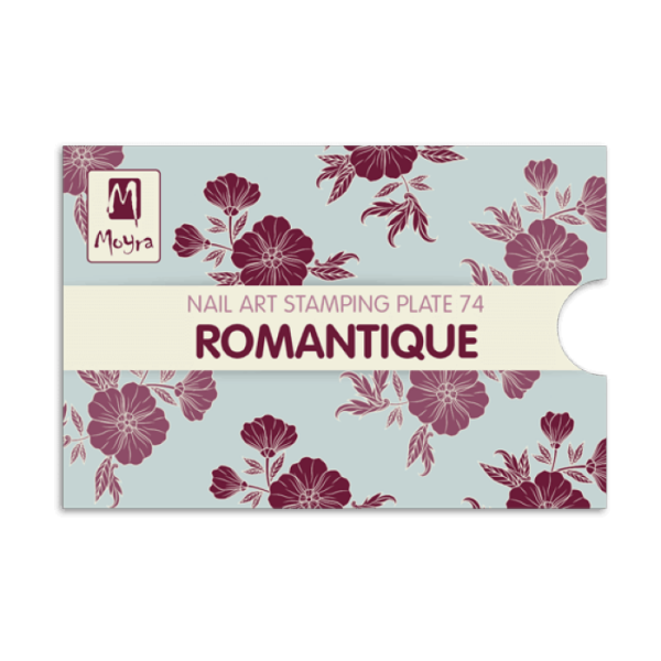 Moyra Stamping Plate ROMANTIQUE Nr.74