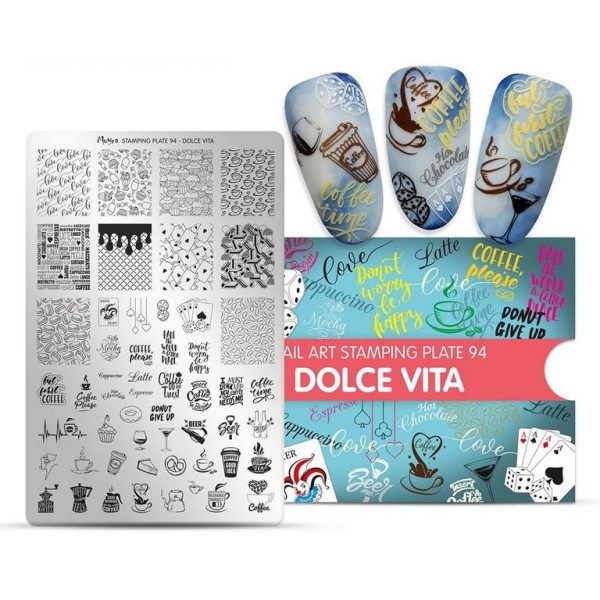 Moyra Stempelplatte DOLCE VITA Nr.94