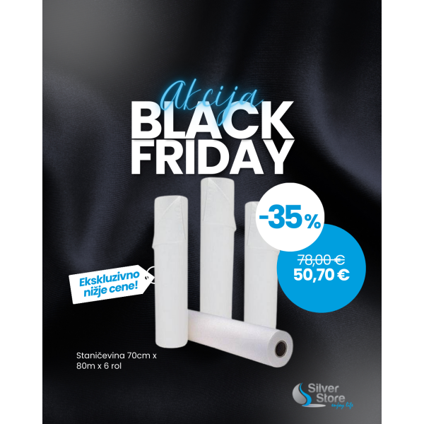 Staničevina 70cm x 80m x 6 rol