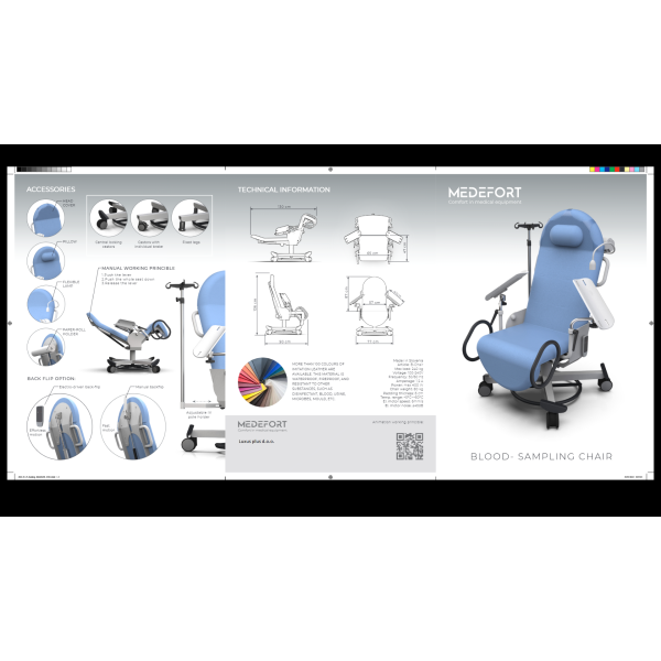 Stol za odvzem krvi Medefort