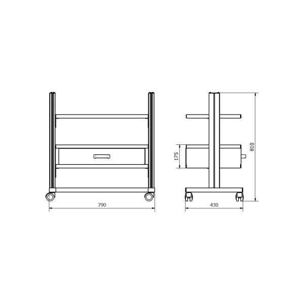 Tisch für medizinische Ausrüstung STA 08