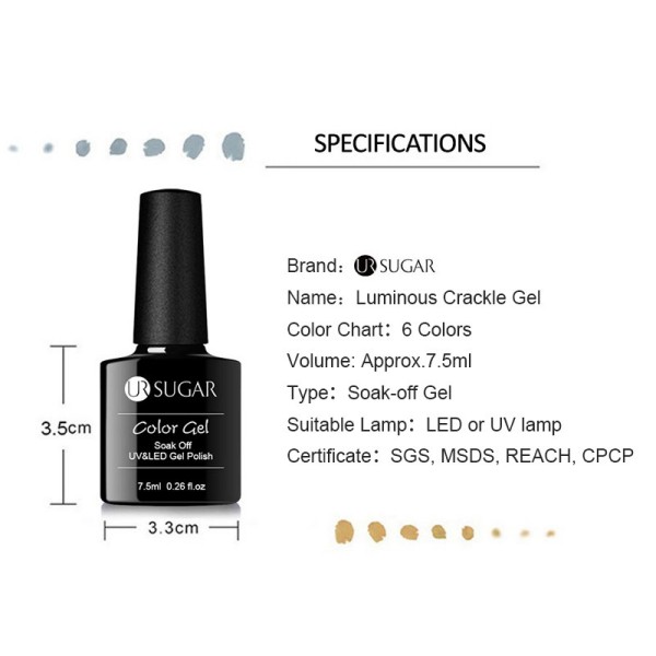 UR Zucker 7,5 ml Riss-Gel-Nagellack 46009 1